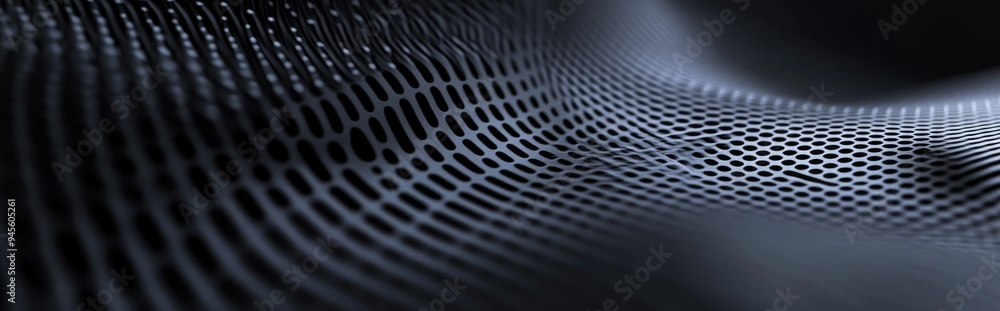 Aufkleber 3D rendering of an abstract luxury dark grey and black halftone gradient designed as a background studio wall for product displays