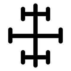 Fototapeta premium A solid style icon of contra fantasias