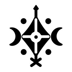 Sigil vulnerability icon in glyph style