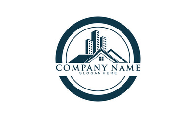 Property building logo design vector