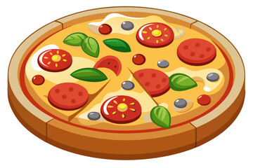 Delicious Pizza Clipart: Perfect for Menus and Advertising