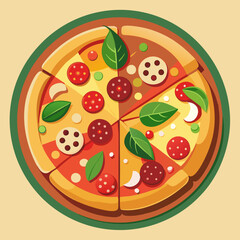 Delicious Pizza Clipart: Perfect for Menus and Advertising