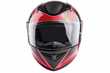 Fototapeta premium A close-up view of a helmet on a white background, suitable for use in illustrations, designs or as a symbol
