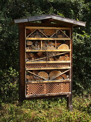 Insect hotel in Katzelsdorf, Lower Austria,Austria, Europe
