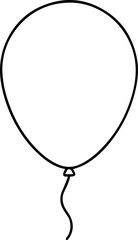 Balloon outline drawing svg