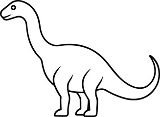 Dinosaur outline drawing svg