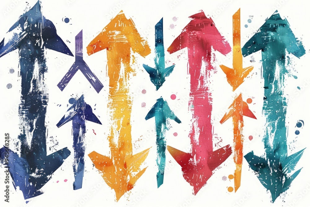 Poster A collection of colorful arrows