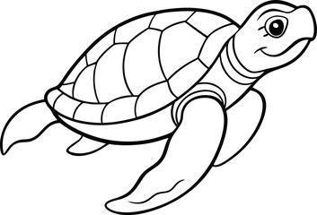 Dive into colorful fun with sea turtles floating through waves in this kids coloring book
