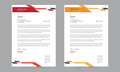 Modern Letterhead design template, modern clan design letterhead