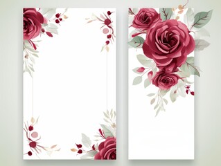 flower card, invitation to wedding, celebration, letterhead with flowers , in watercolor style