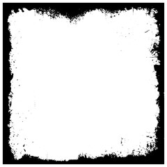Black frame in grunge style