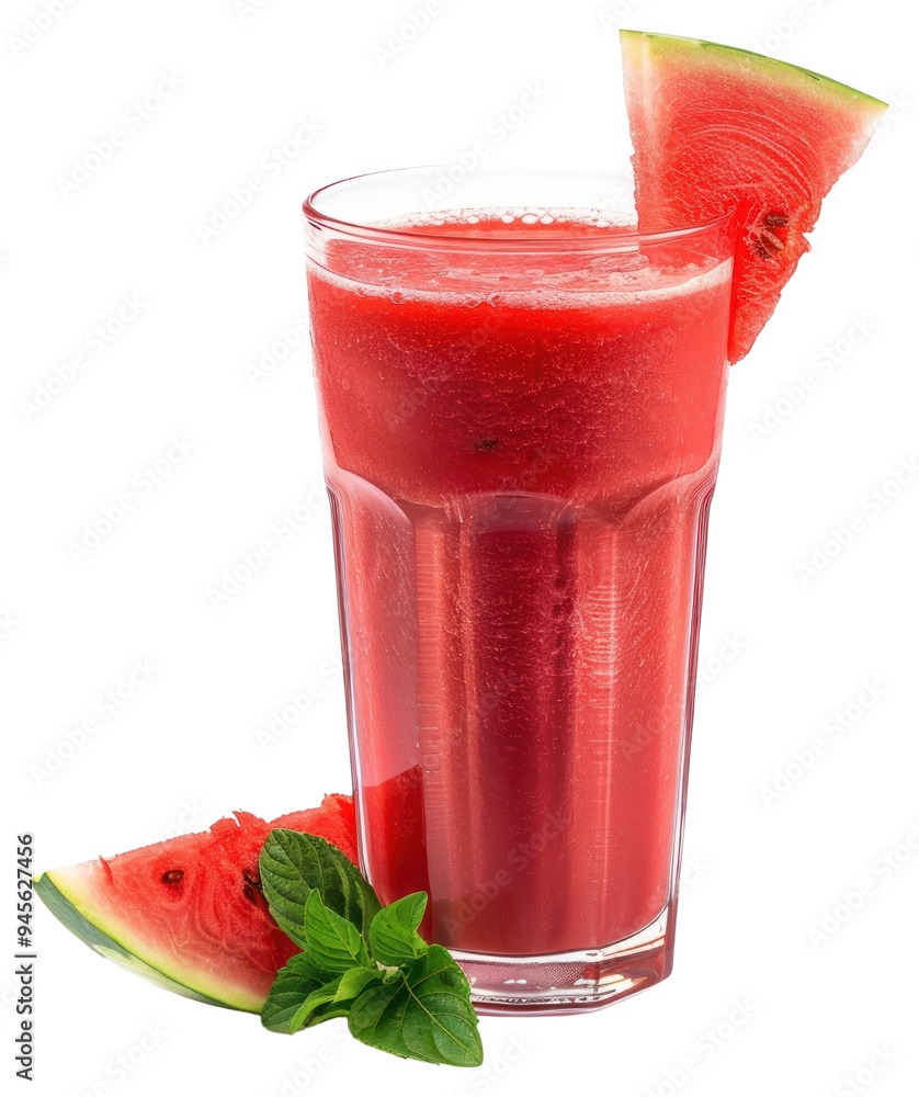 Wall mural png refreshing watermelon juice with mint