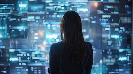 Cyber Tech Enthusiast Digital Matrix