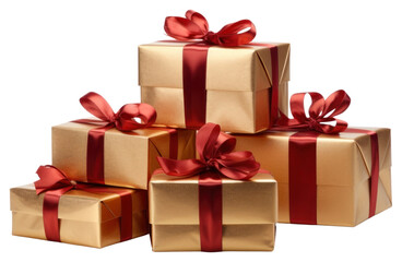 PNG  Elegant gold gift boxes