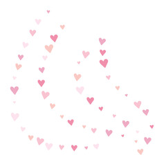 Texture with pink heart, vector decoration for banners and cards