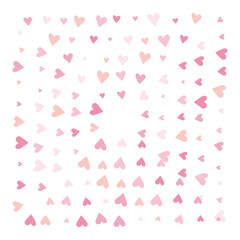 Texture with pink heart, vector decoration for banners and cards