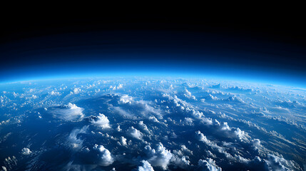 Fototapeta premium Earth planet and clouds space wallpaper.