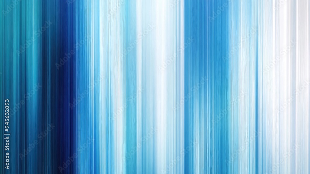 Poster abstract blue background featuring vertical gradient lines with a motion blur effect