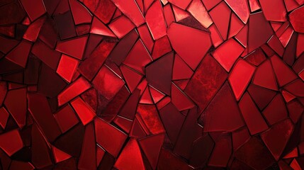 Abstract red mosaic digital illustration