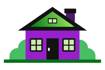 Modern House Vector Art: Ideal for Websites, Apps, and More