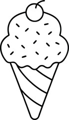 Fun and colorful ice cream cone designs await kids in this oversized coloring book
