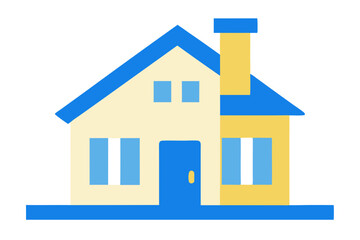 Stylish House Vector Graphics for Architecture and Home Projects