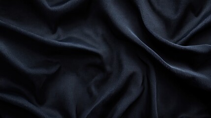 Obraz premium Velvet black texture background with intricate shadows and highlights ultra-realistic high-definition smooth finish 8K cinematic lighting luxurious depth