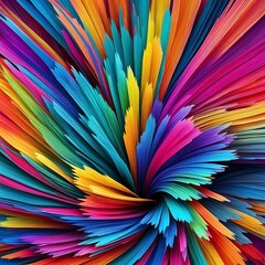 Obraz premium Background Hyper Realistic Colorful Beautiful Walpaper . Abastract modern Wave color. Ai Generated