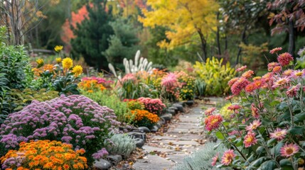 Garden View in Autumn