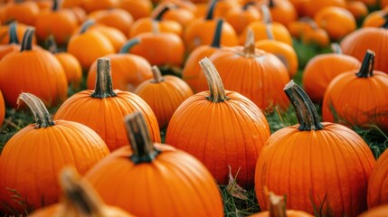 Obraz premium Pumpkins in Autumn