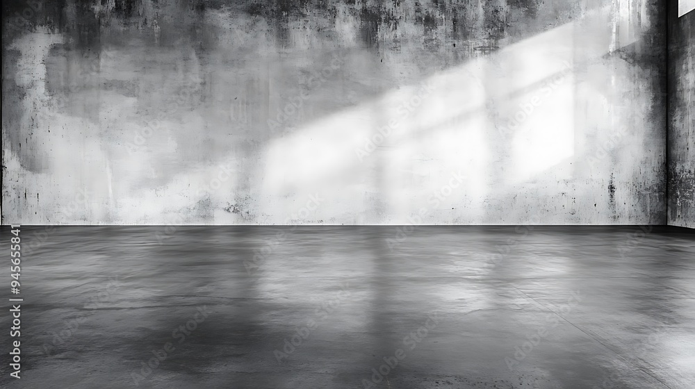 Poster a smooth, polished concrete background with a subtle texture and a large, clear area for text
