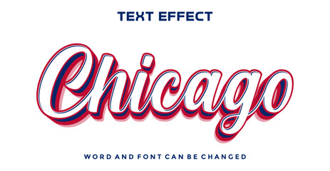 Chicago editable text effect