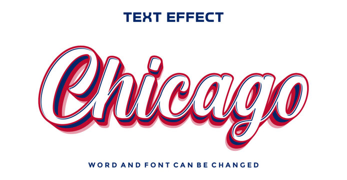 Chicago editable text effect