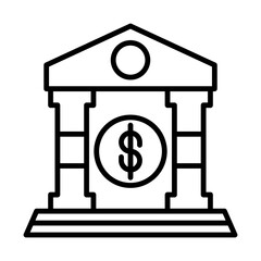 Treasury line icon