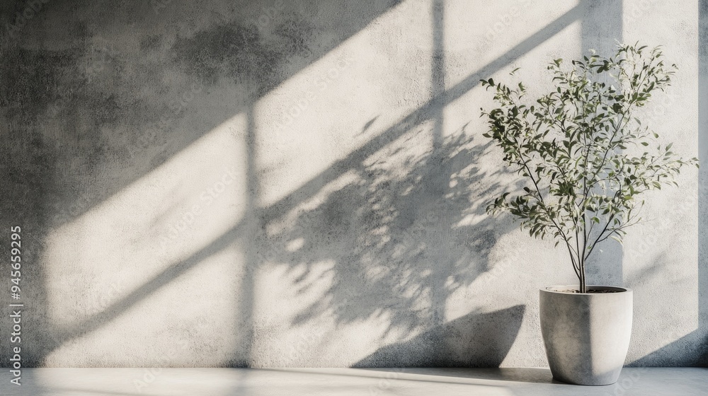 Aufkleber product presentation featuring a cement texture 3d rendering