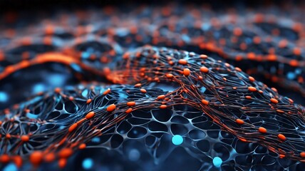 A high-tech representation of intricate digital circuits and data streams in a futuristic abstract design, perfect for illustrating advanced technology concepts.