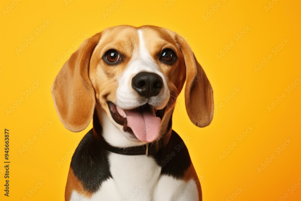 Poster beagle dog portrait animal.