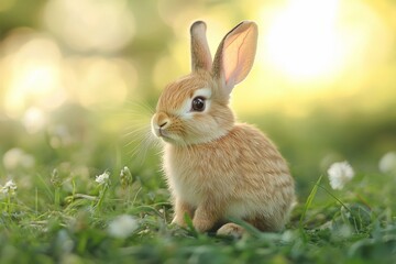 rabbit on the grass
