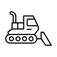 Snow Groomer line icon