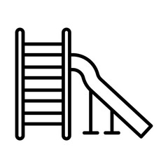 Toboggan line icon