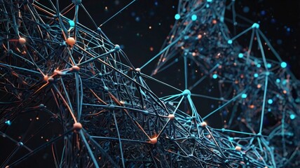 A high-tech representation of intricate digital circuits and data streams in a futuristic abstract design, perfect for illustrating advanced technology concepts.