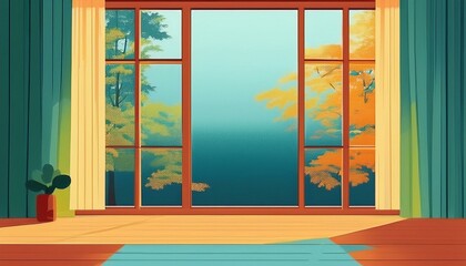 Fototapeta premium Modern and minimal house window for interior decoration