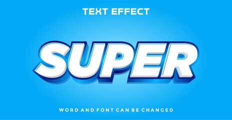 Super editable text effect