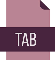 TAB File icon fill crisp corners