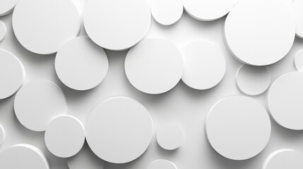 Abstract White Circular Pattern Background