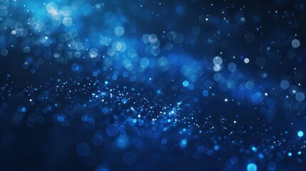 Fototapeta premium Abstract Blue Bokeh Background