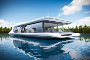 Obraz premium boat on the river