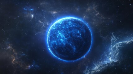 Mysterious Blue Cosmic Sphere