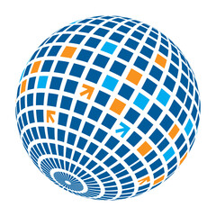 disco ball isolated on white