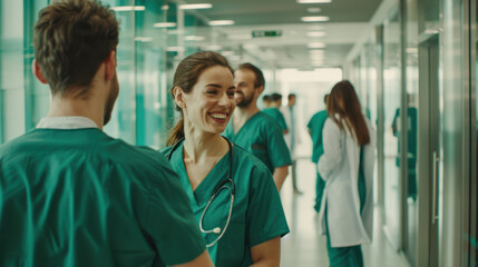 Obraz premium The Happy Medical Team